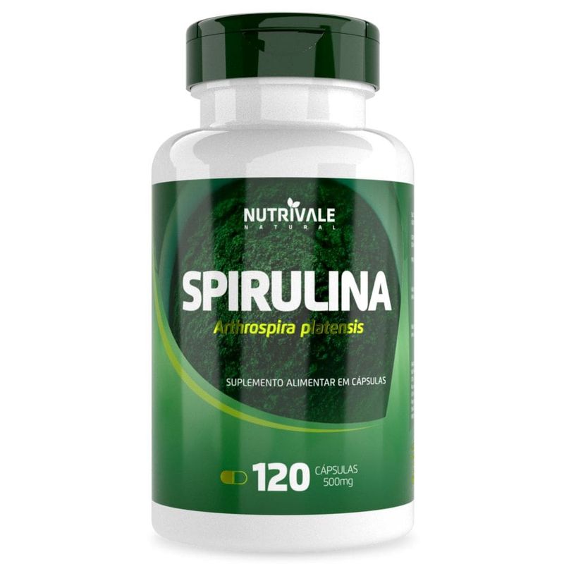 KIT 2X Spirulina 500mg 120 cápsulas - Nutrivale