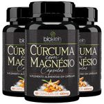 KIT 3X Cúrcuma com Magnésio 60 cápsulas - Bioklein