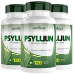 KIT 3X Psyllium  500mg 120 cápsulas - Nutrivale