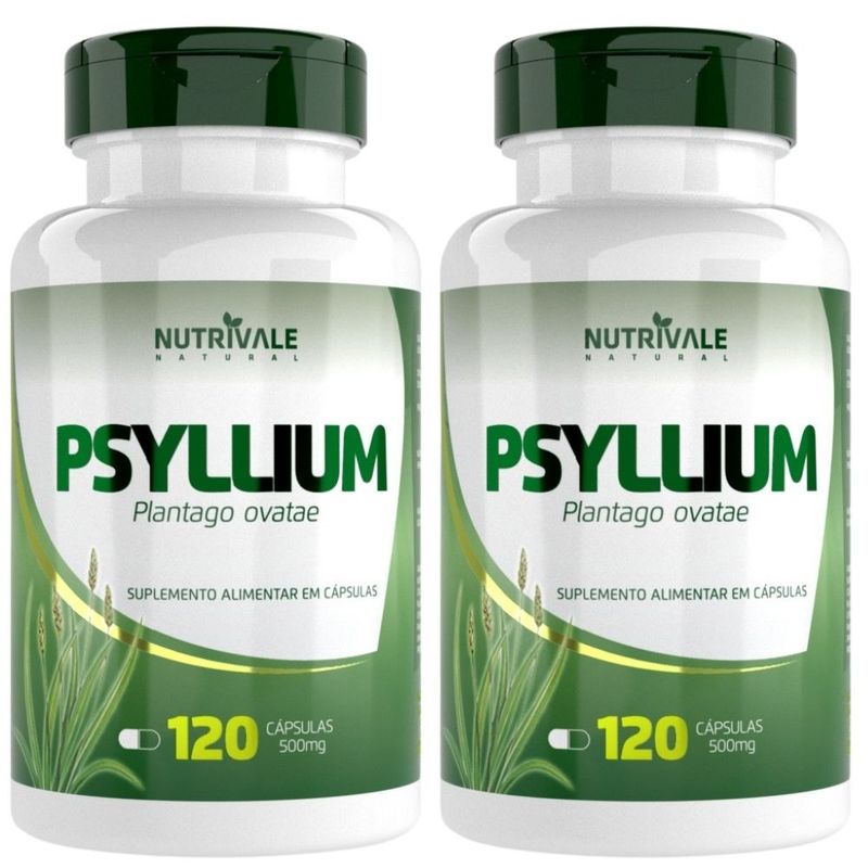 KIT 2X Psyllium  500mg 120 cápsulas - Nutrivale
