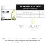 KIT 2X Creatina 100% Pura 150g - Natulha