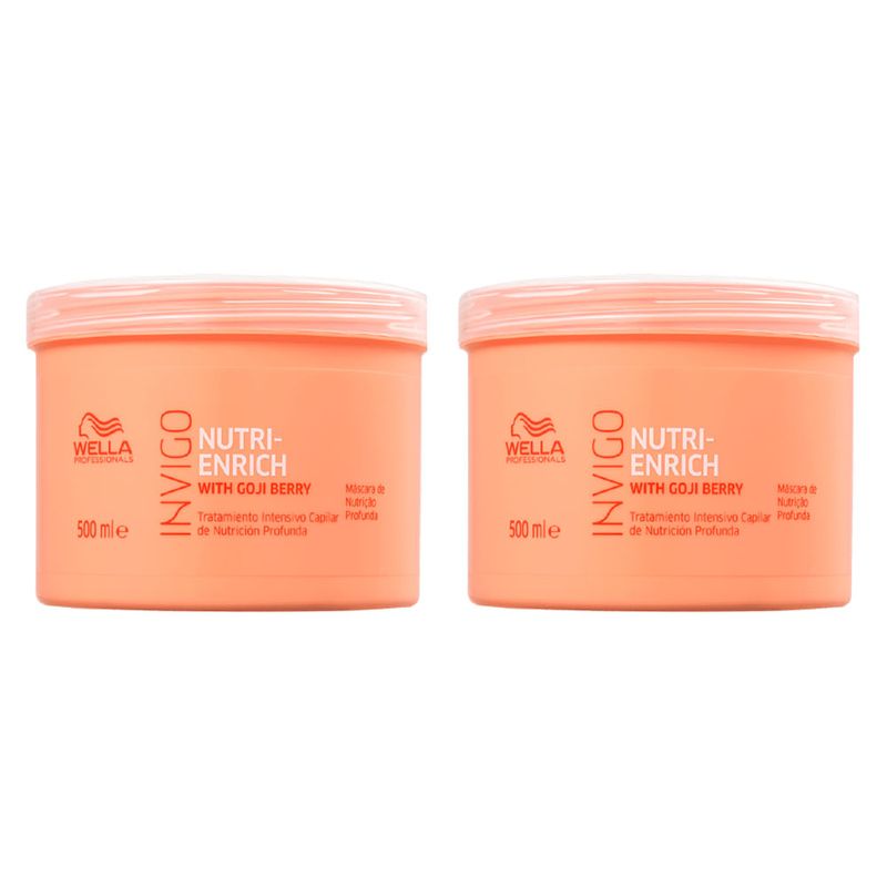 Kit Wella Professionals Invigo Nutri Enrich Máscara de Nutrição 500 ml - 2 Unidades