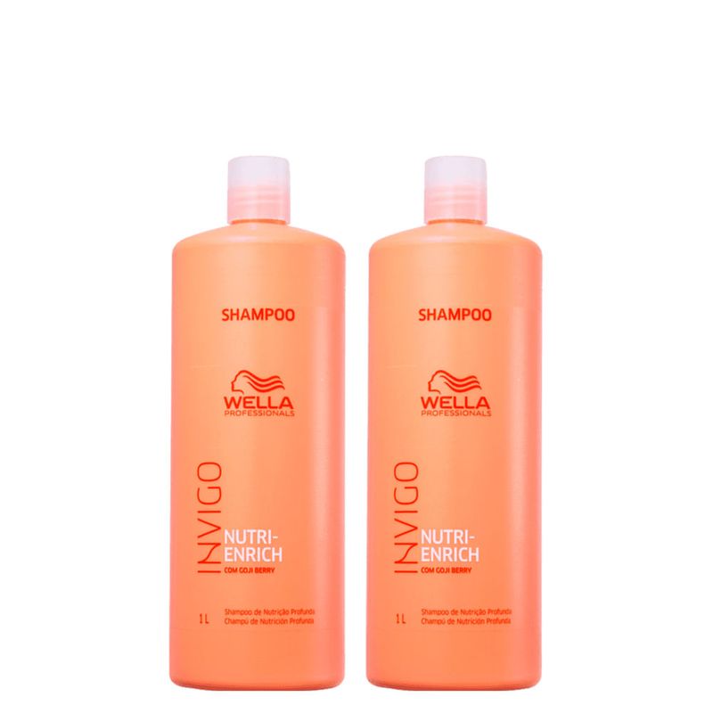 Kit Wella Professionals Invigo Nutri Enrich Shampoo 1000 ml - 2 Unidades