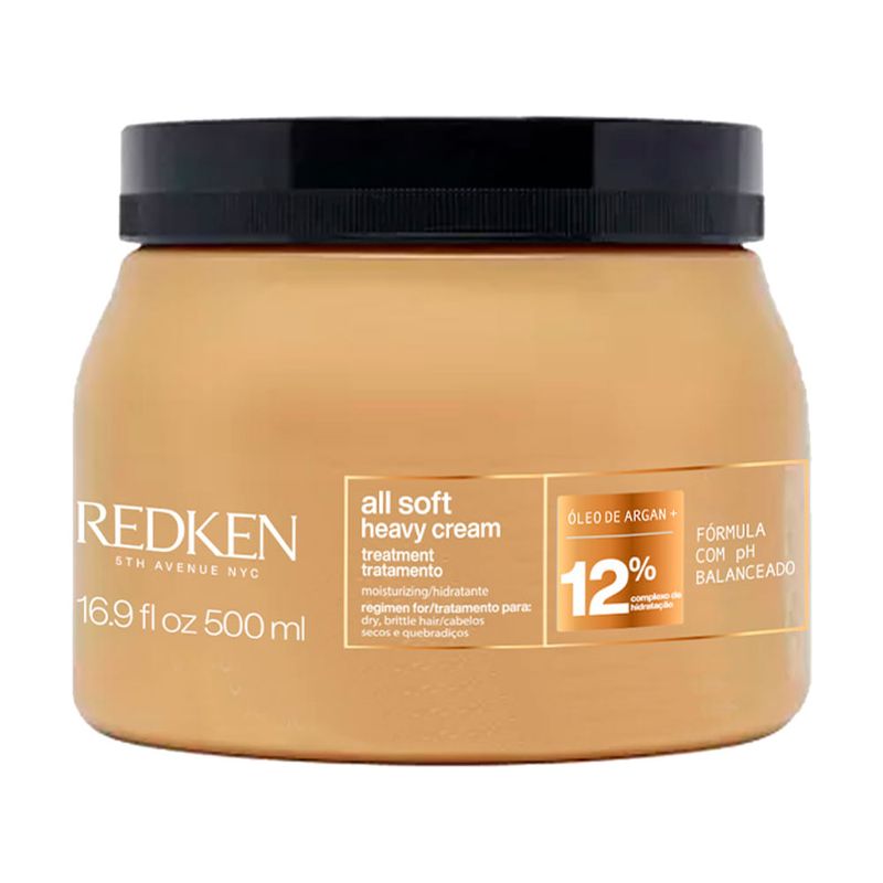 Kit Redken All Soft Heavy - Máscara de Hidratação 500 ml - 2 Unidades