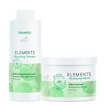 Kit Wella Professionals Elements Renewing - Shampoo 1000 ml + Máscara  500 ml