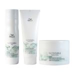 Kit Wella Professionals Nutricurls - Shampoo 250 ml + Condicionador Co- Wash 250 ml + Máscara 150 ml