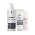 Kit Hidratantes Mantecorp Epidrat - Creme Facial Hidratante 40 g + Creme Corporal Hidratante 450 g + Hidratante Labial FPS 30 5,5 g