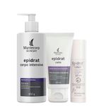 Kit Hidratantes Mantecorp Epidrat - Creme Facial Hidratante 40 g + Creme Corporal Hidratante 450 g + Hidratante Labial FPS 30 5,5 g
