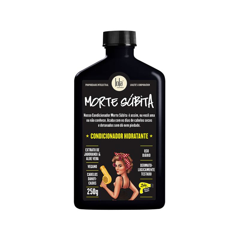 Kit Lola Cosmetics Hidratação Morte Súbita - Shampoo 250 ml + Condicionador 250 g + Máscara de Hidratação 450 g