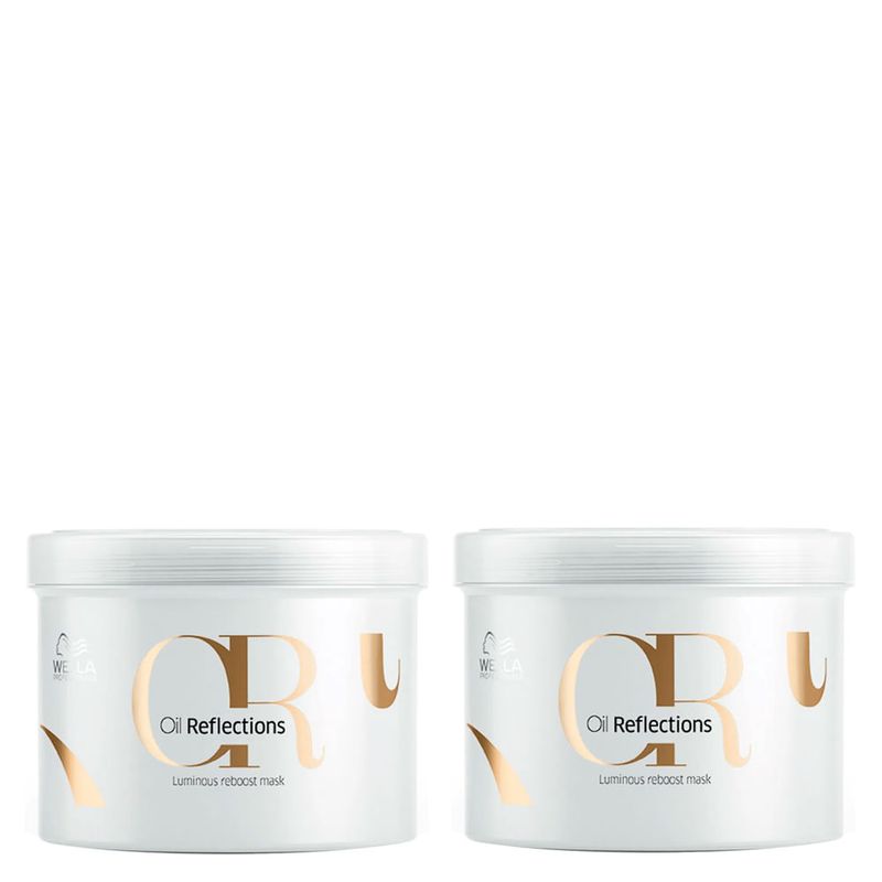 Kit Wella Professionals Oil Reflections Máscara de Brilho 500 ml - 2 Unidades