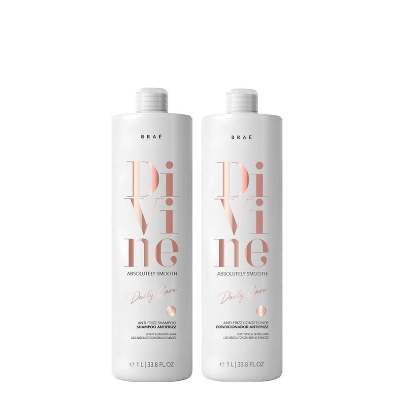 Kit Braé Divine - Shampoo 1000ml + Condicionador 1000ml