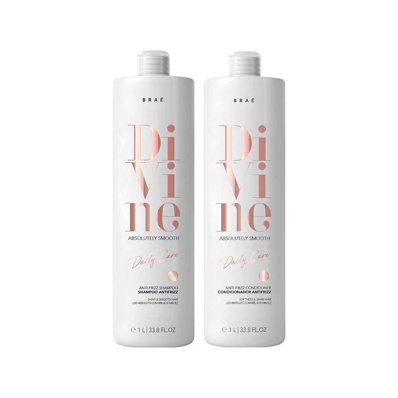 Kit Braé Divine - Shampoo 1000ml + Condicionador 1000ml