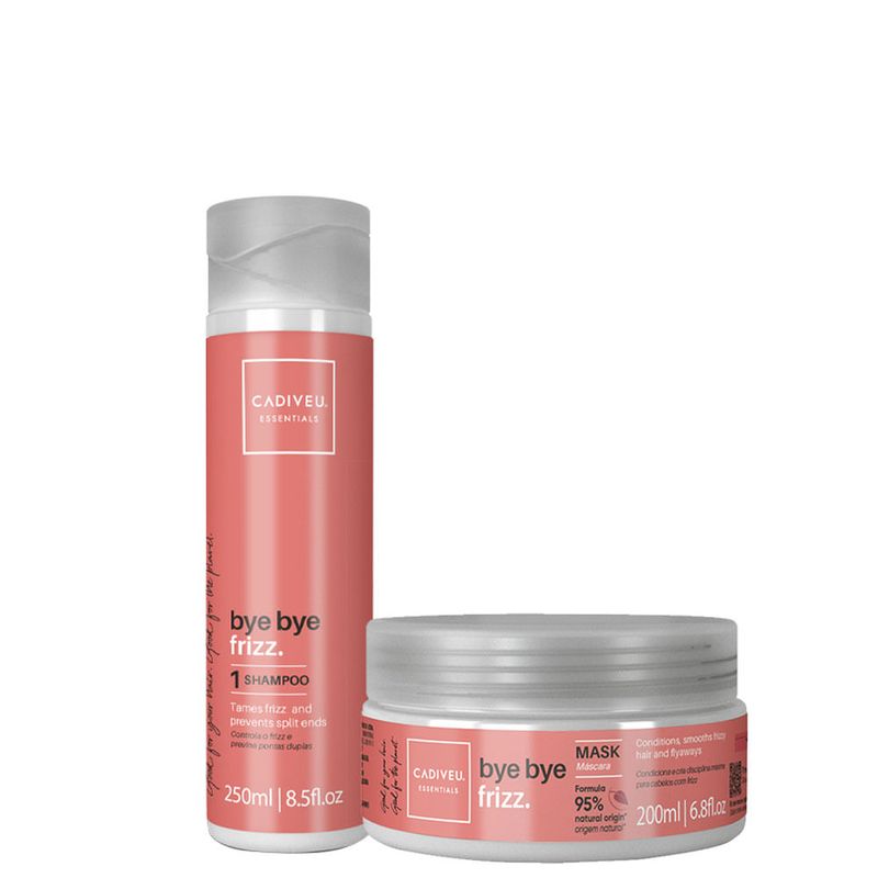 Kit Cadiveu Essentials Bye Bye Frizz- Shampoo 250 ml + Máscara 200 ml