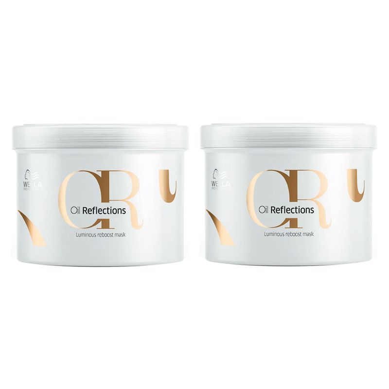 Kit Wella Professionals Oil Reflections Máscara de Brilho 500 ml - 2 Unidades
