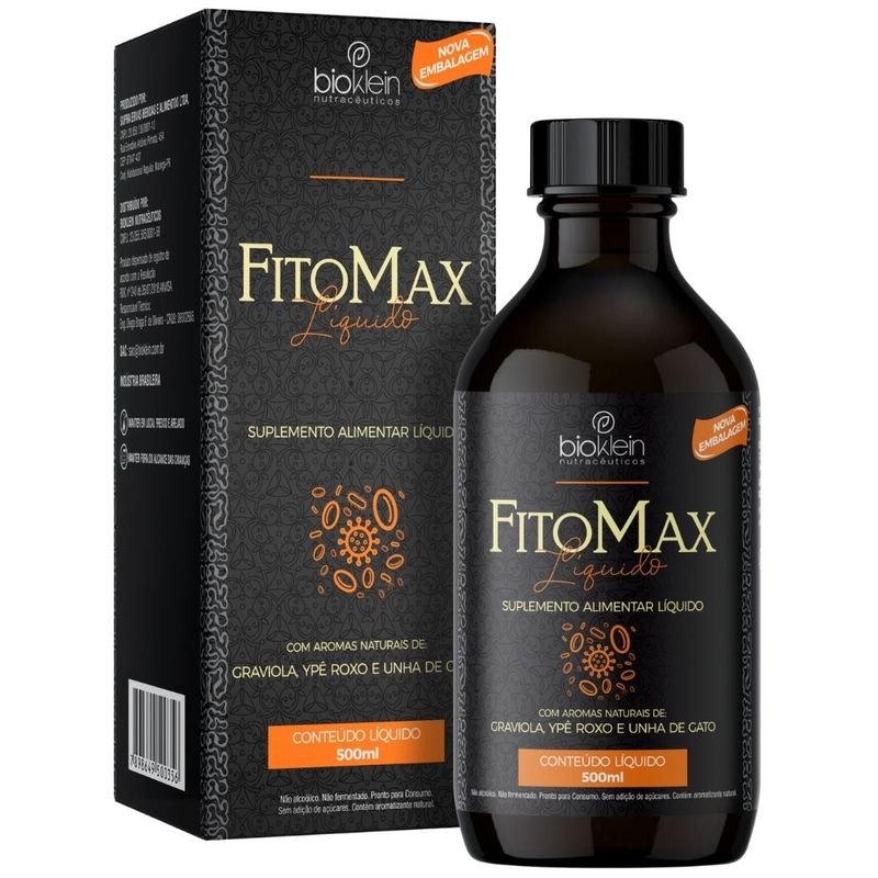 FitoMax (Ypê Roxo, Unha de Gato e Camomila) 500ml - Bioklein
