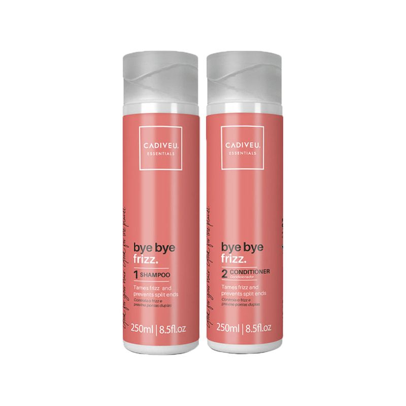 Kit Cadiveu Essentials Bye Bye Frizz - Shampoo 250 ml + Condicionador 250 ml