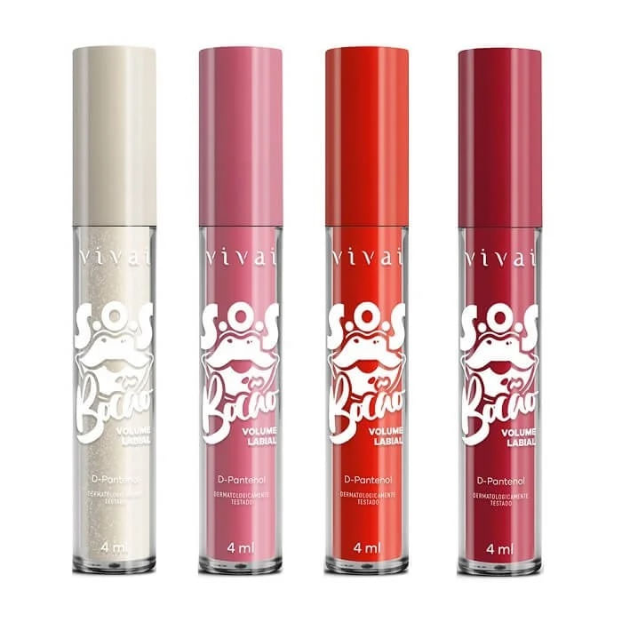 SOS Bocão Vermelho Colors Volume Labial 310011 Vivai
