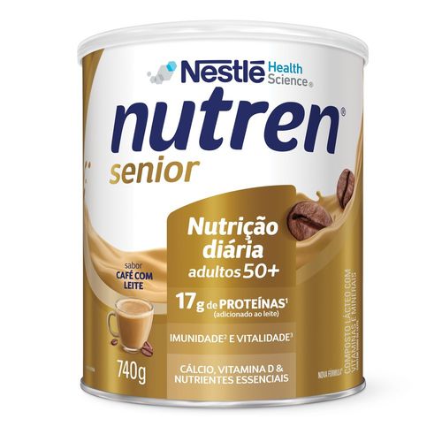 Complemento Alimentar Nutren Senior Café com Leite 740g