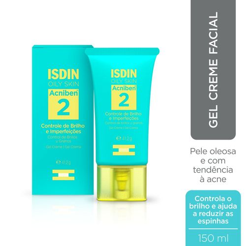 Gel Creme Facial para controle de brilho ISDIN Acniben 41,2g