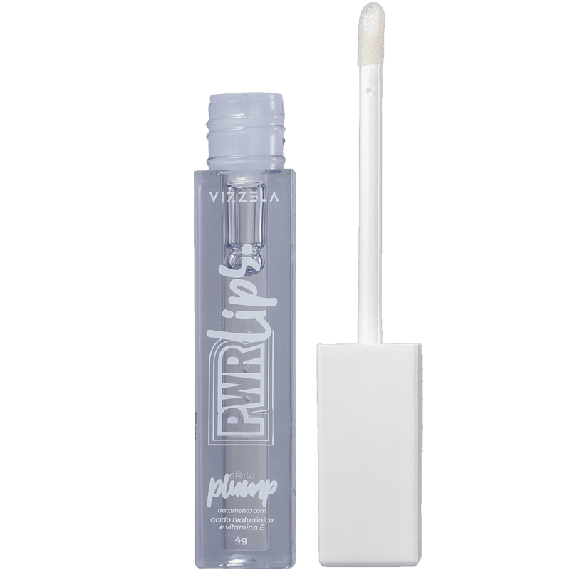 Gloss Labial Vizzela Power Lips Incolor 4g