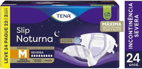 Fralda Geriatrica Tena Slip Noturna M Leve 24 Pague 22