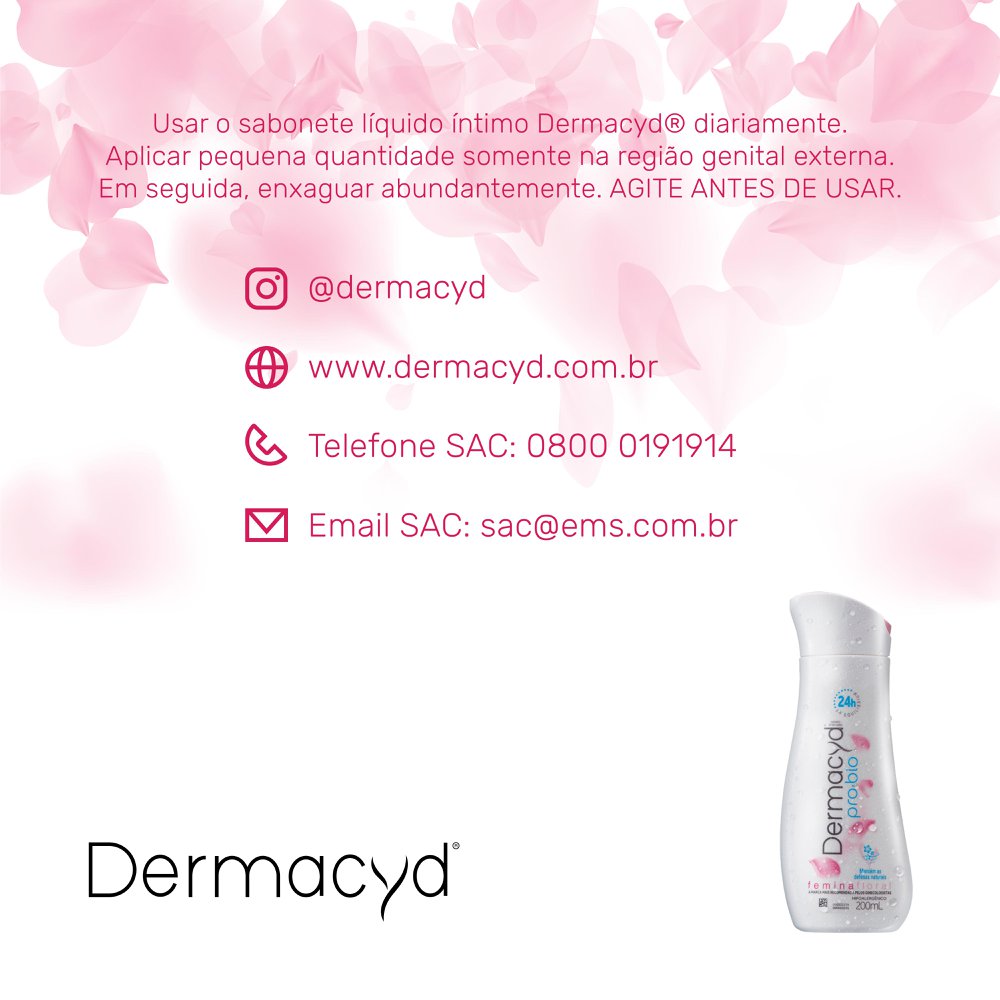 KIT SABONETE LÍQUIDO ÍNTIMO DERMACYD FEMINA 200ML+100ML - Extrafarma