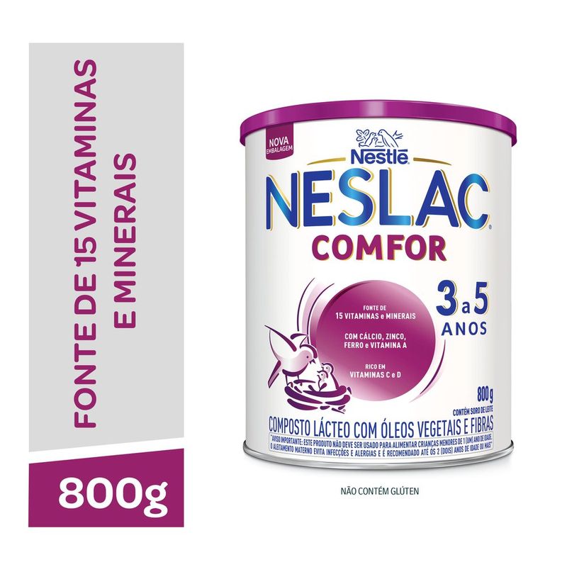 Composto Lácteo Neslac Comfor 800g 