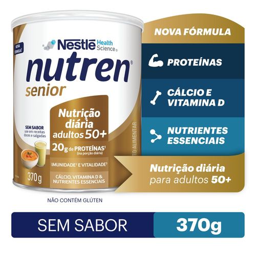 Complemento Alimentar Nutren Senior Sem Sabor 370g