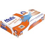 Luva Nitrílica Medix - Azul - Tamanho M - Caixa com 100 unidades