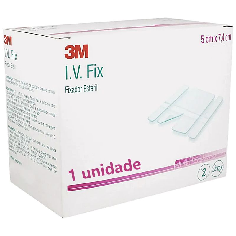 Fixador Cateter Periférico IV Fix 3M 3522B 5x7,4cm - unidade