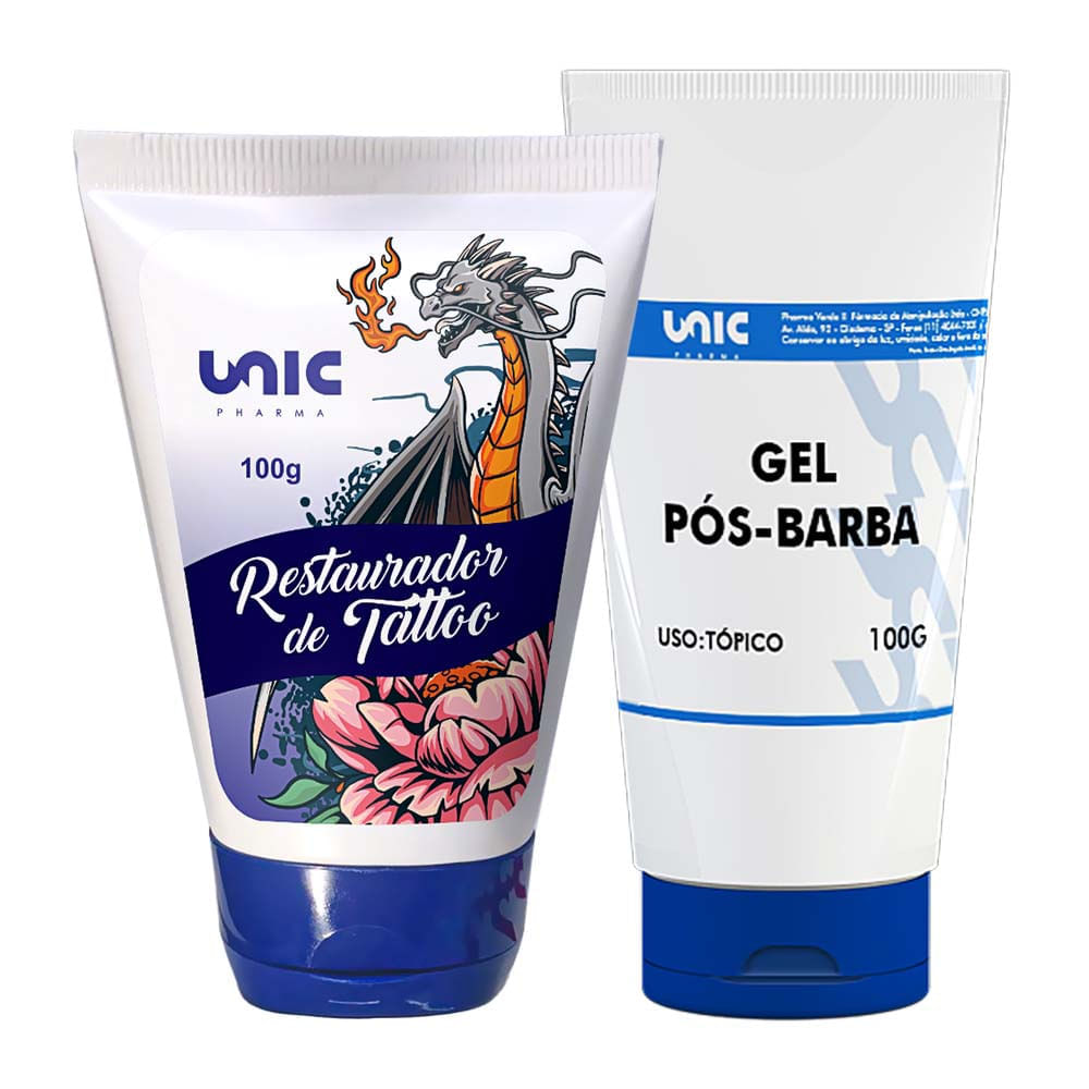 Creme Restaurador de Tatuagem + Gel Pos barba - Pague Menos