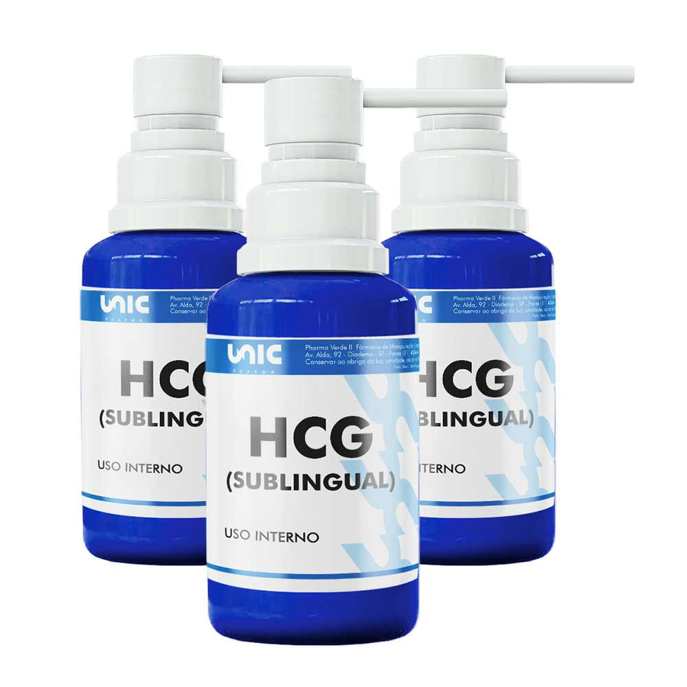 Kit 3 HCG bioIdêntico 125ui Spray Sublingual 30 Doses (Para Dieta ...