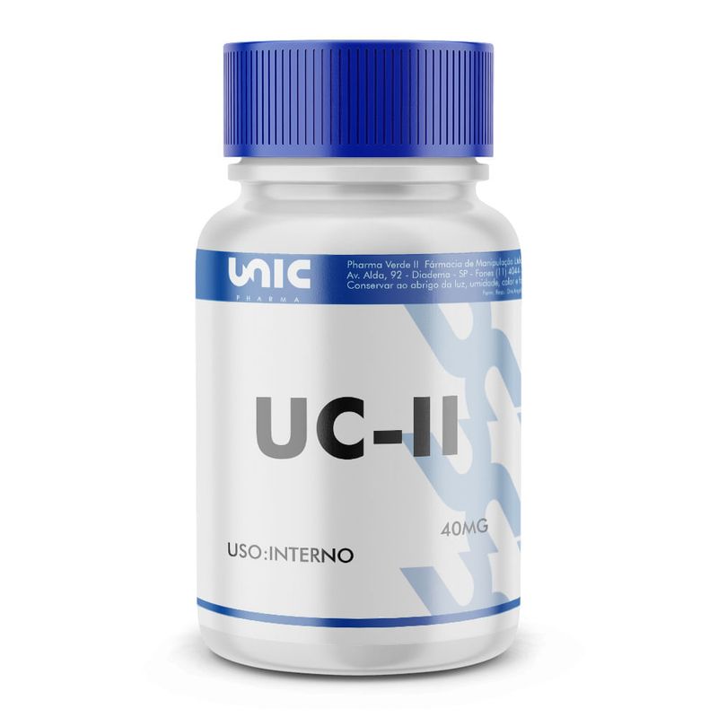 UC II (COLÁGENO TIPO 2) não desnaturado 40mg 60 Cápsulas