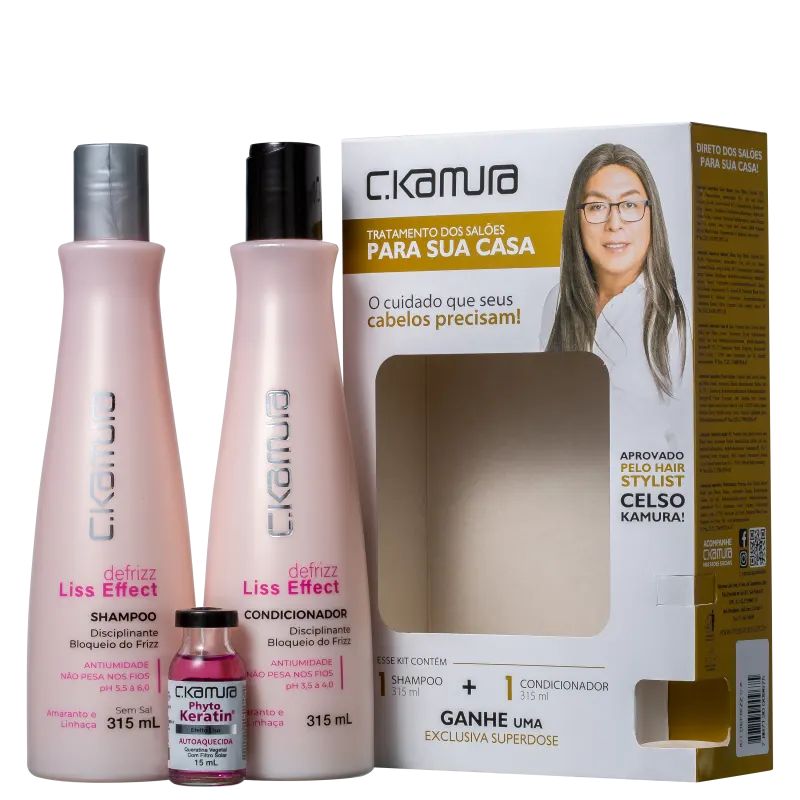 Kit CKamura Defrizz Liss Effect (3 Itens) '