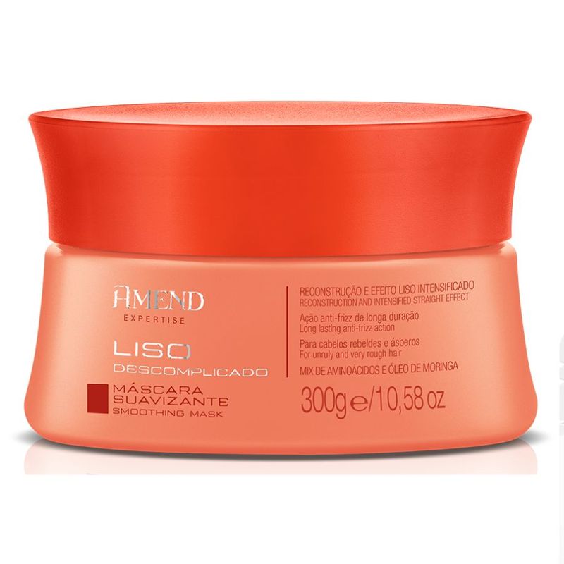 Máscara Capilar Suavizante Expertise Liso Descomplicado 300g - Amend