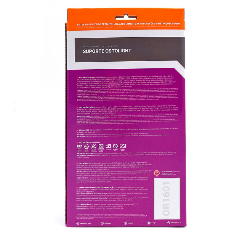 Suporte para Bolsa de Colostomia Ostolight Hidrolight G