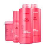 Kit Wella Professionals Invigo Color Brilliance - Shampoo 1000 ml + Condicionador 1000 ml + Máscara 500 ml + Leave-in 150 ml