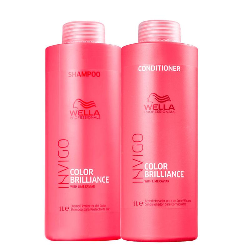 Kit Wella Professionals Invigo Color Brilliance - Shampoo 1000 ml + Condicionador 1000 ml