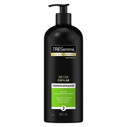 Condicionador Tresemmé Detox Capilar Matcha E Extrato De Gengibre Frasco 650ml