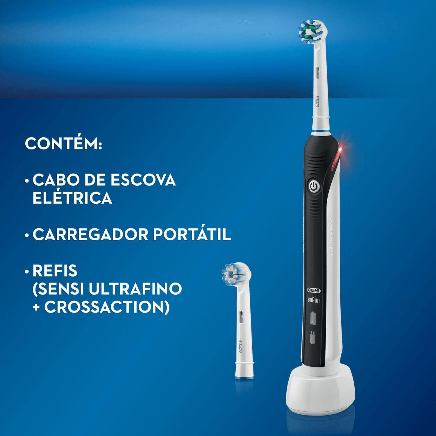 Encontraproduto.com.br - Escova Dental Eletrica Oral-B Pro 2000 220V + Refil