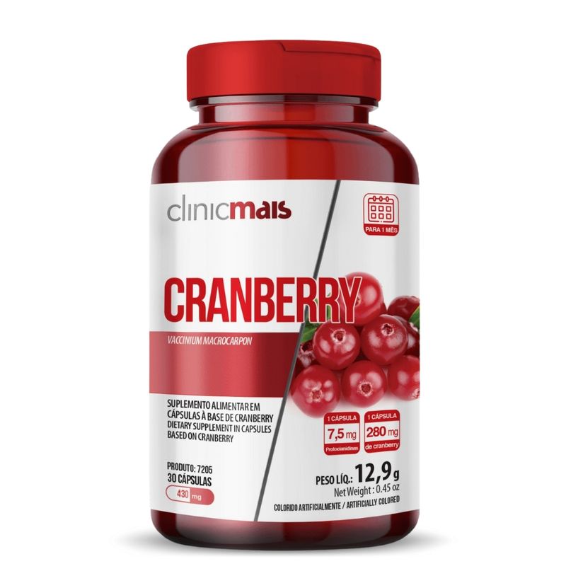 Cranberry 30 cápsulas 430mg ClinicMais
