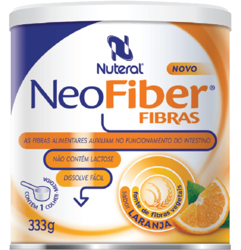 NeoFiber Fibras Laranja , Lata com 333g Sabor Laranja