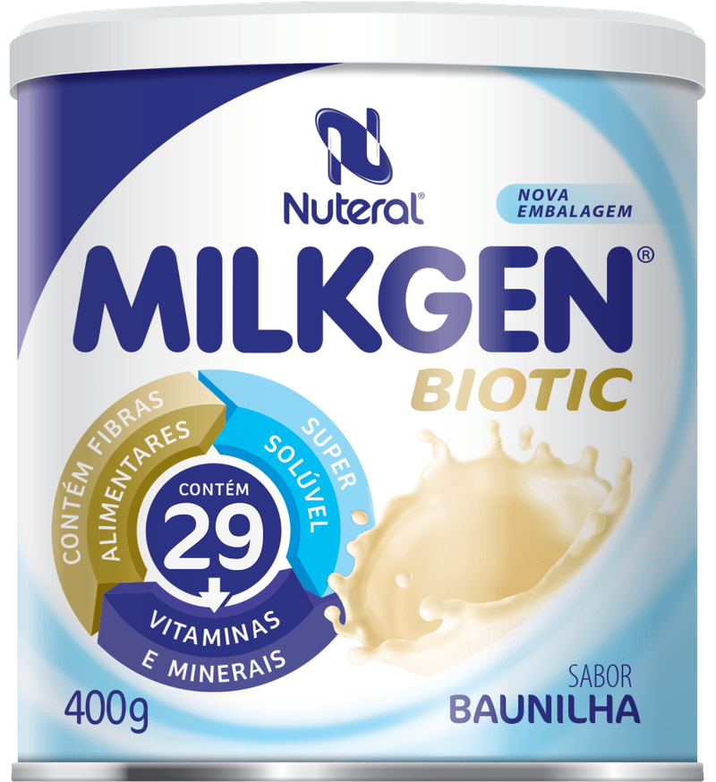MilkGen Biotic, Lata com 400g Sabor baunilha Complemento Alimentar -  Reforça a Nutrição