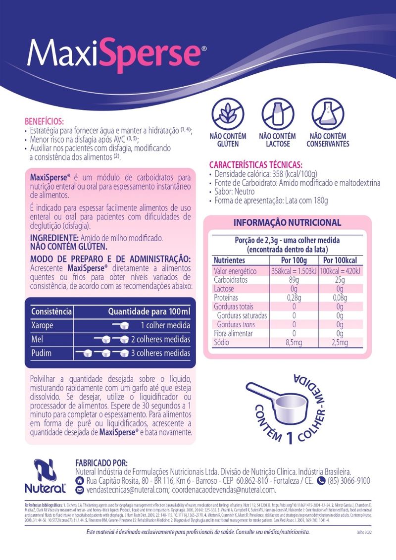 MaxiSperse Lata 180g