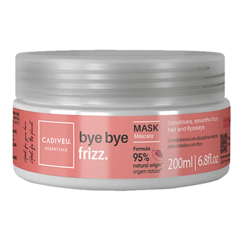 Kit Cadiveu Essentials Bye Bye Frizz- Shampoo 250 ml + Condicionador 250 ml + Máscara 200 ml + Leave-in Selagem 200 ml