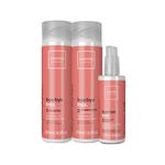 Kit Cadiveu Essentials Bye Bye Frizz- Shampoo 250 ml + Condicionador 250 ml + Leave- in Frizz Kiler 120 ml