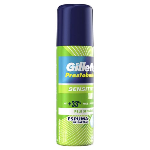 Espuma De Barbear Gillette Prestobarba Sensitive Frasco 56G