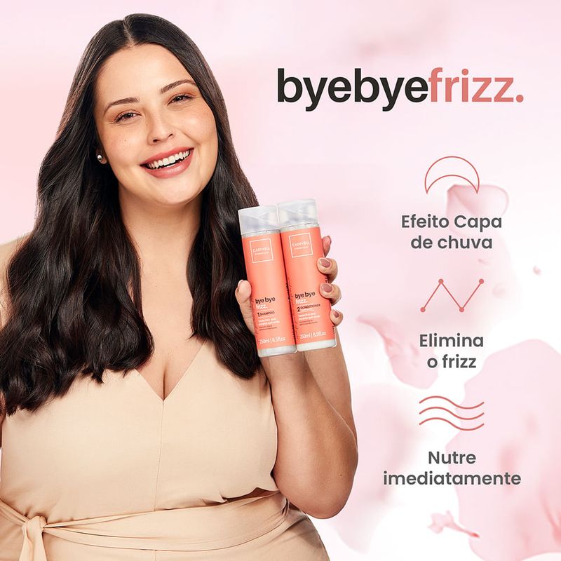 Kit Cadiveu Essentials Bye Bye Frizz Shampoo 250 ml + Condicionador 250 ml