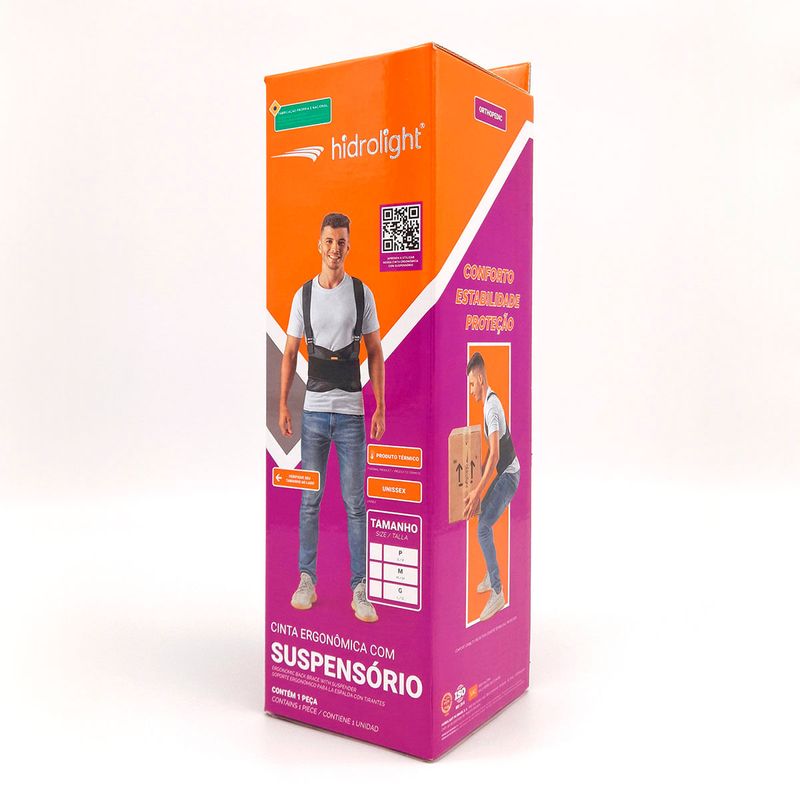 Cinta Ergonômica com Suspensório Hidrolight Tam G - unidade