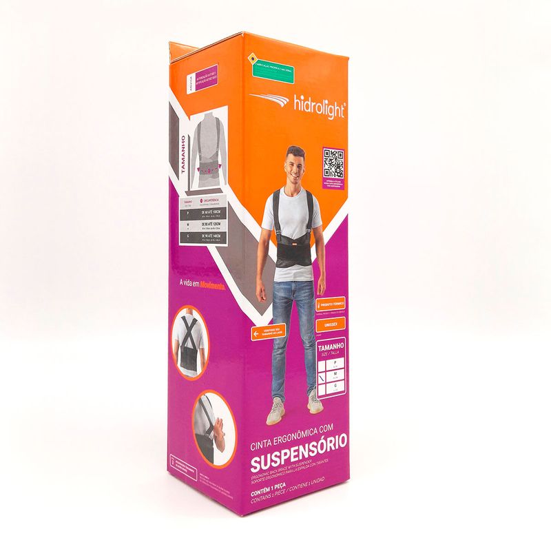 Cinta Ergonômica com Suspensório Hidrolight Tam G - unidade